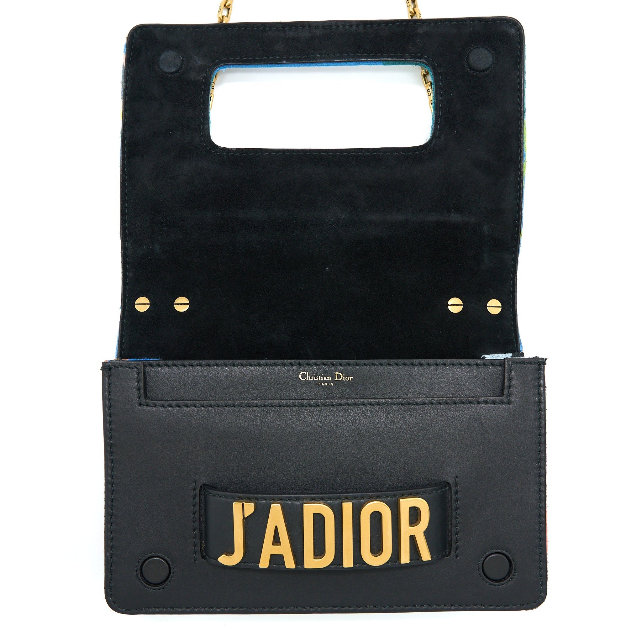 DIOR J’ADIOR FLAP BAG EMBROIDERY / CALFSKIN MULTICOLOURED GHW