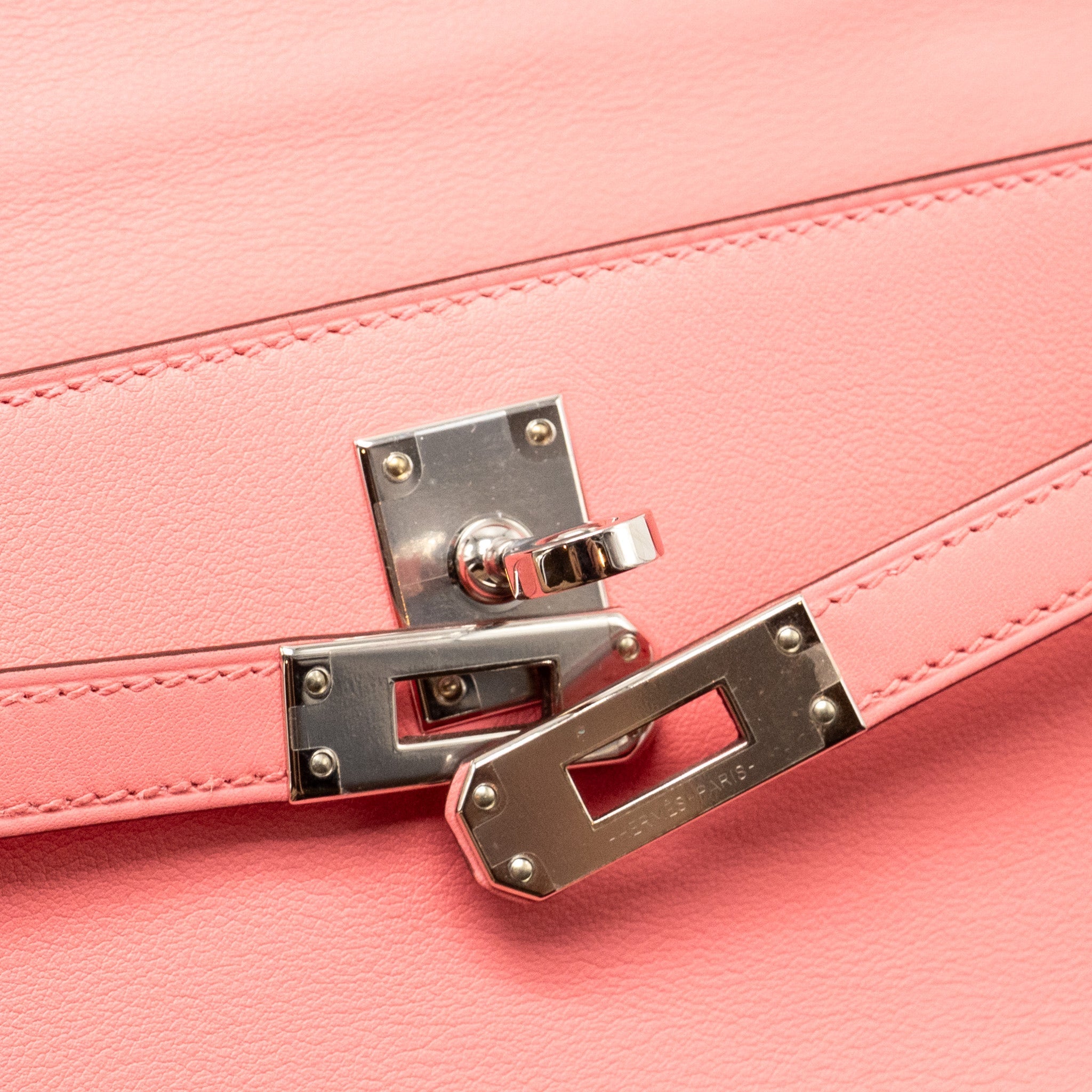 HERMES KELLY POCHETTE SWIFT K4 ROSE ETE SHW