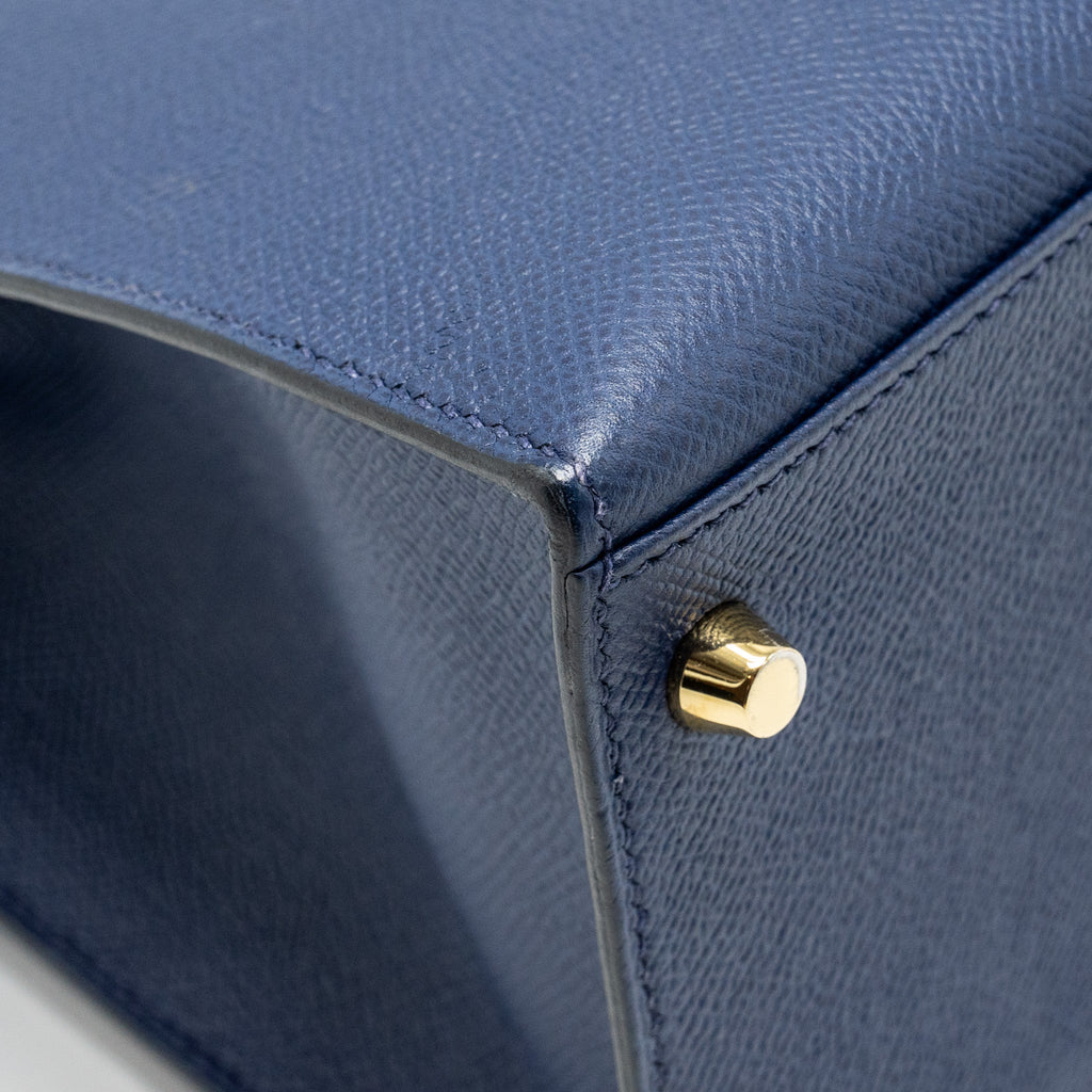HERMES KELLY 32 EPSOM BLUE SAPPHIRE GHW