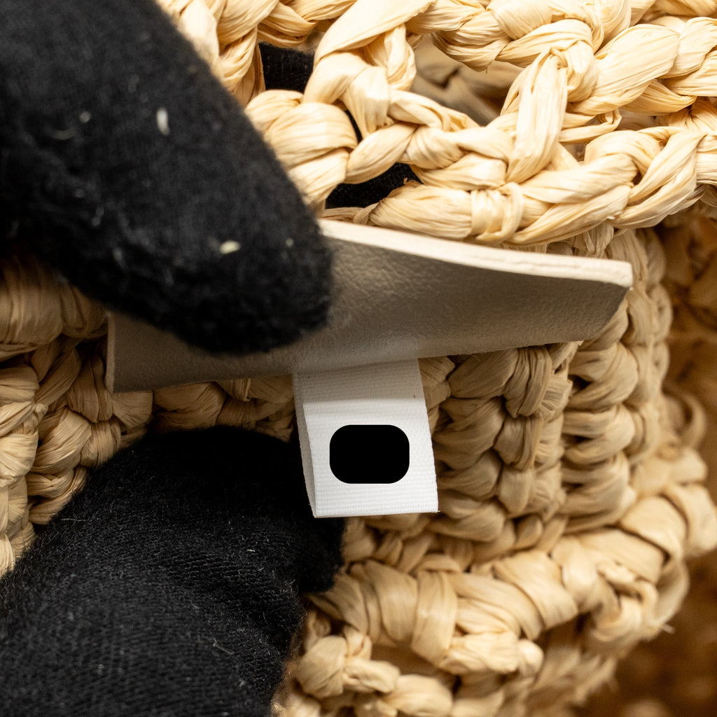 PRADA CROCHET TOTE BAG RAFFIA NATURAL