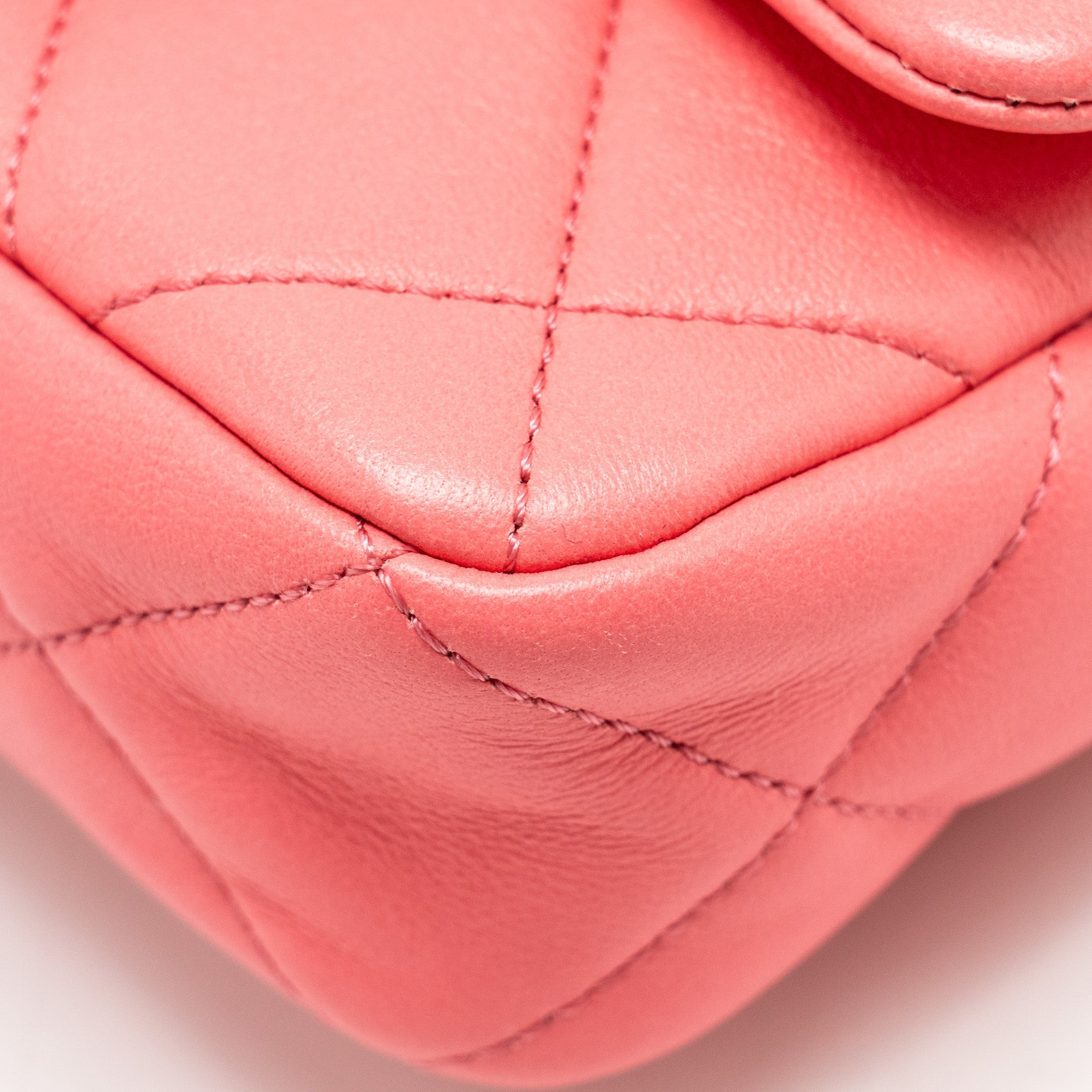 CHANEL MINI FUNKY TOWN FLAP BAG LAMBSKIN PINK GHW (MICROCHIP)