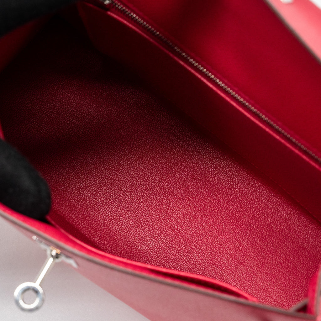 HERMES KELLY 25 EPSOM ROSE EXTREME SHW