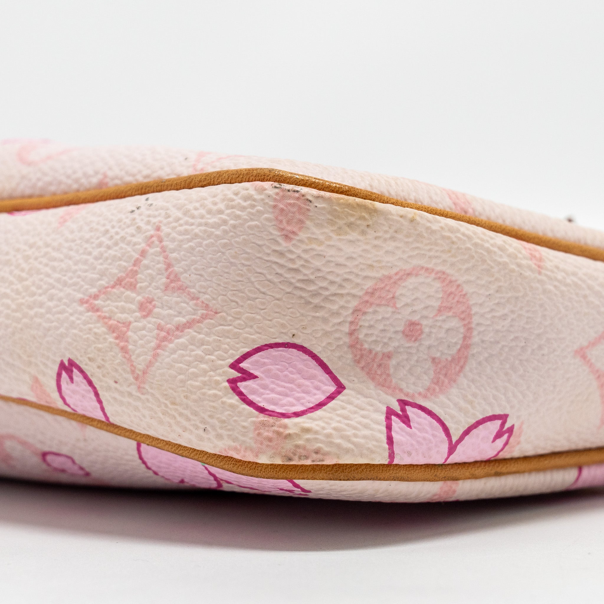 LOUIS VUITTON POCHETTE ACCESSORIES MURAKAMI CHERRY BLOSSOM PINK GHW