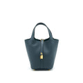 HERMES PICOTIN 18 LOCK BAG VERT CYPRES GHW