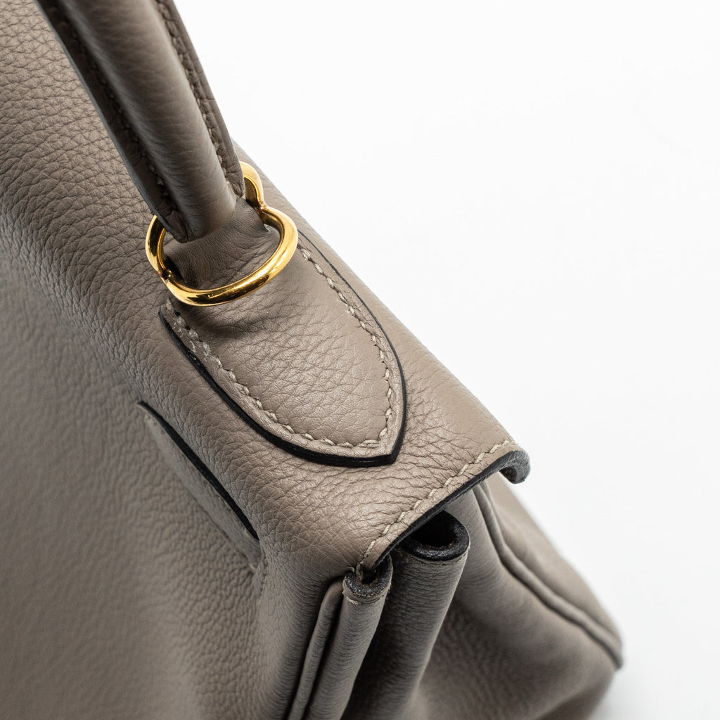 HERMES KELLY 28 TOGO GRIS ASPHALT GHW