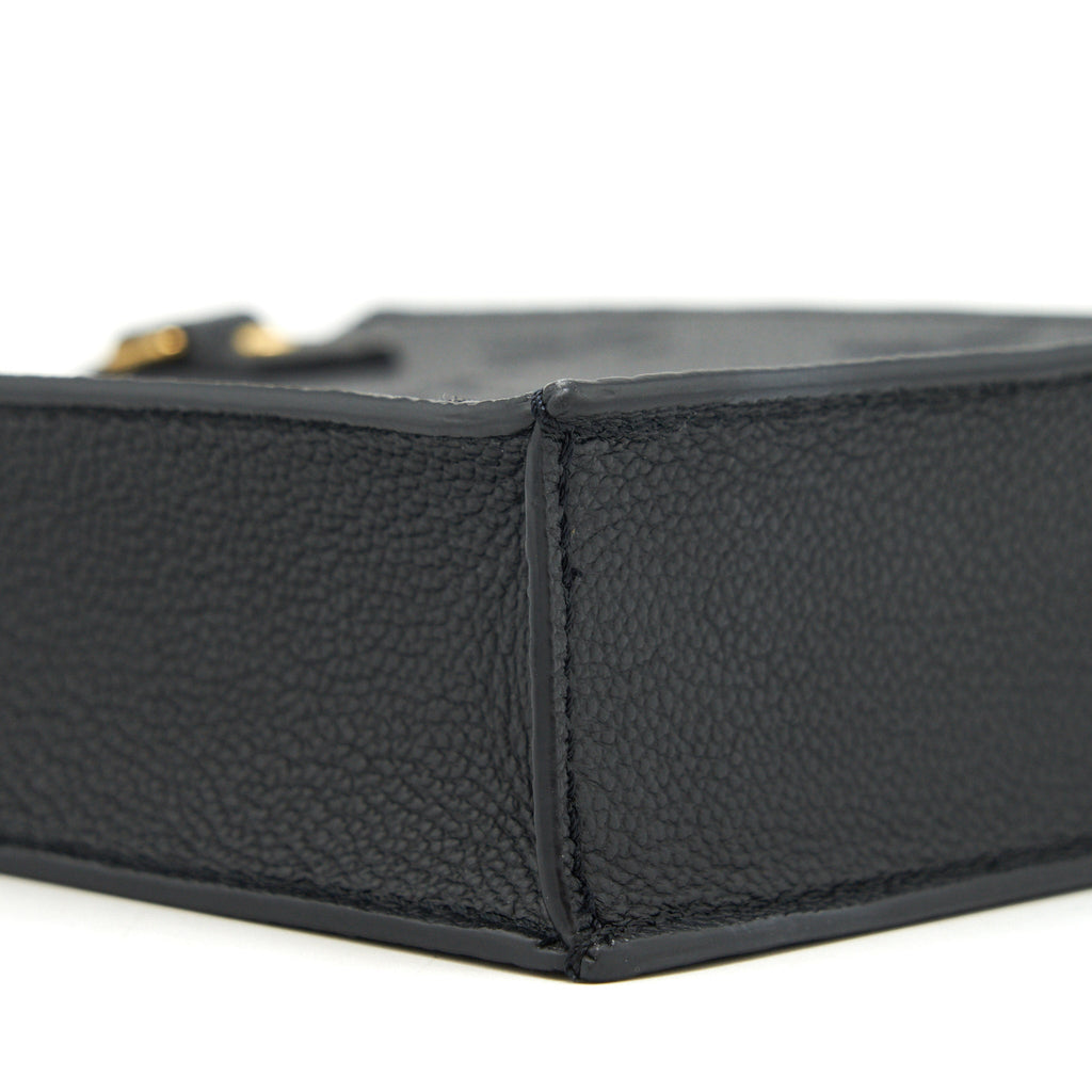 LOUIS VUITTON PETIT SAC PLAT MONOGRAM EMPREINTE BLACK