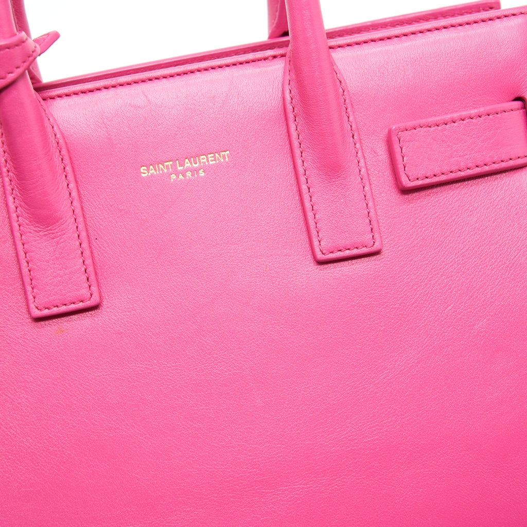 SAINT LAURENT/YSL NANO SAC DE JOUR NANO CALFSKIN PINK GHW