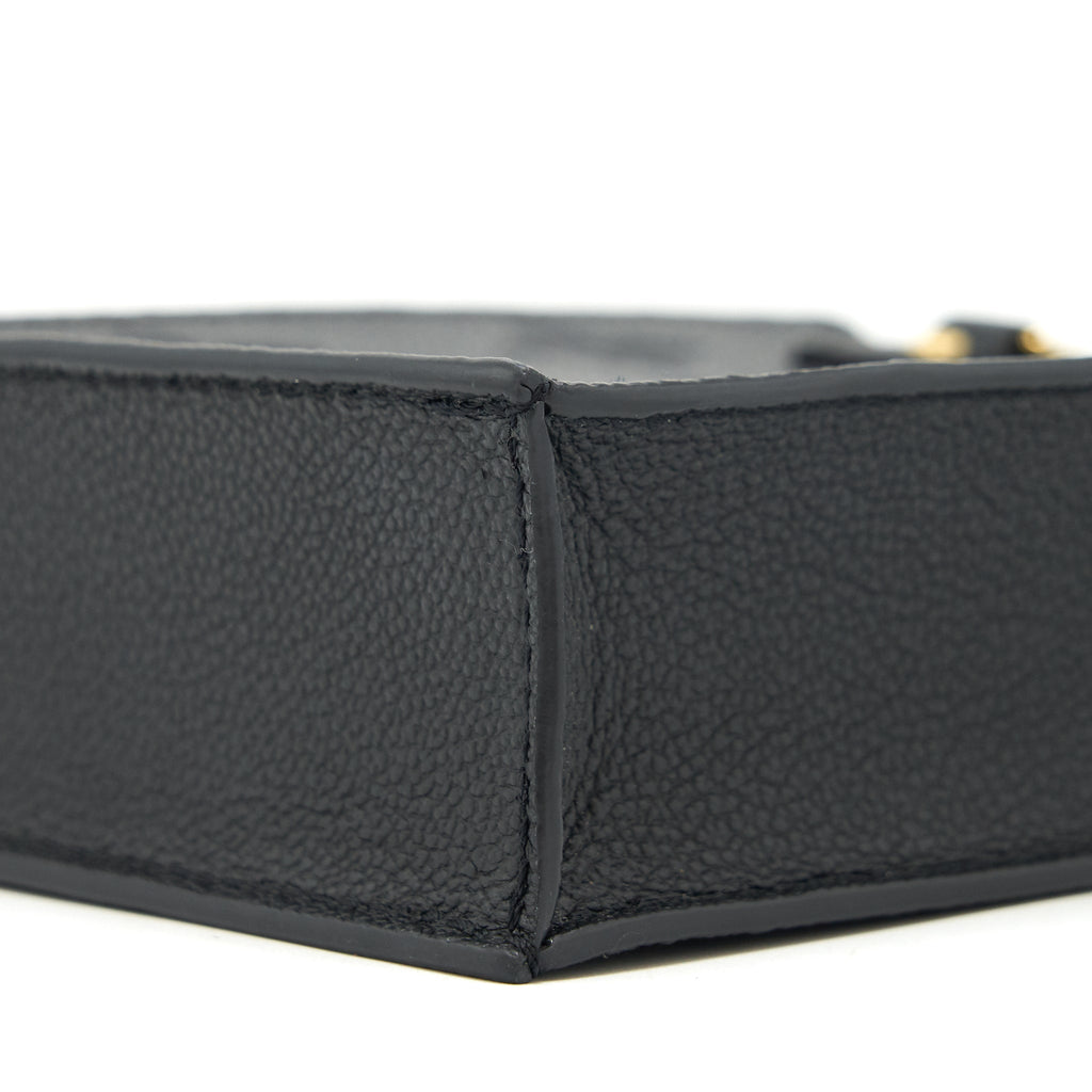 LOUIS VUITTON PETIT SAC PLAT MONOGRAM EMPREINTE BLACK