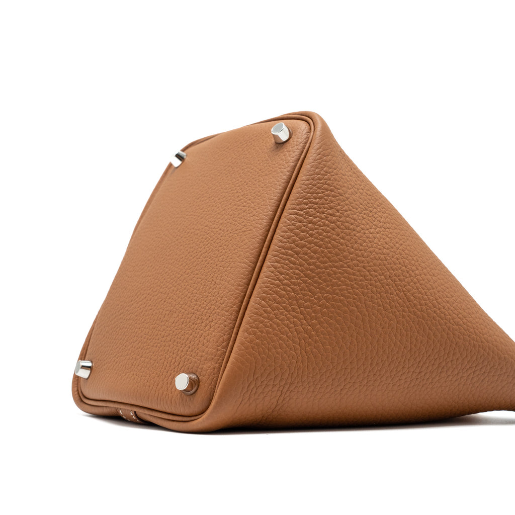 HERMES PICOTIN 18 LOCK BAG CLEMENCE GOLD/NATA SHW