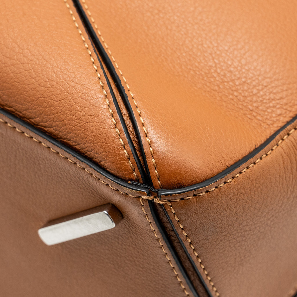 LOEWE MEDIUM PUZZLE BAG CALFSKIN TAN SHW