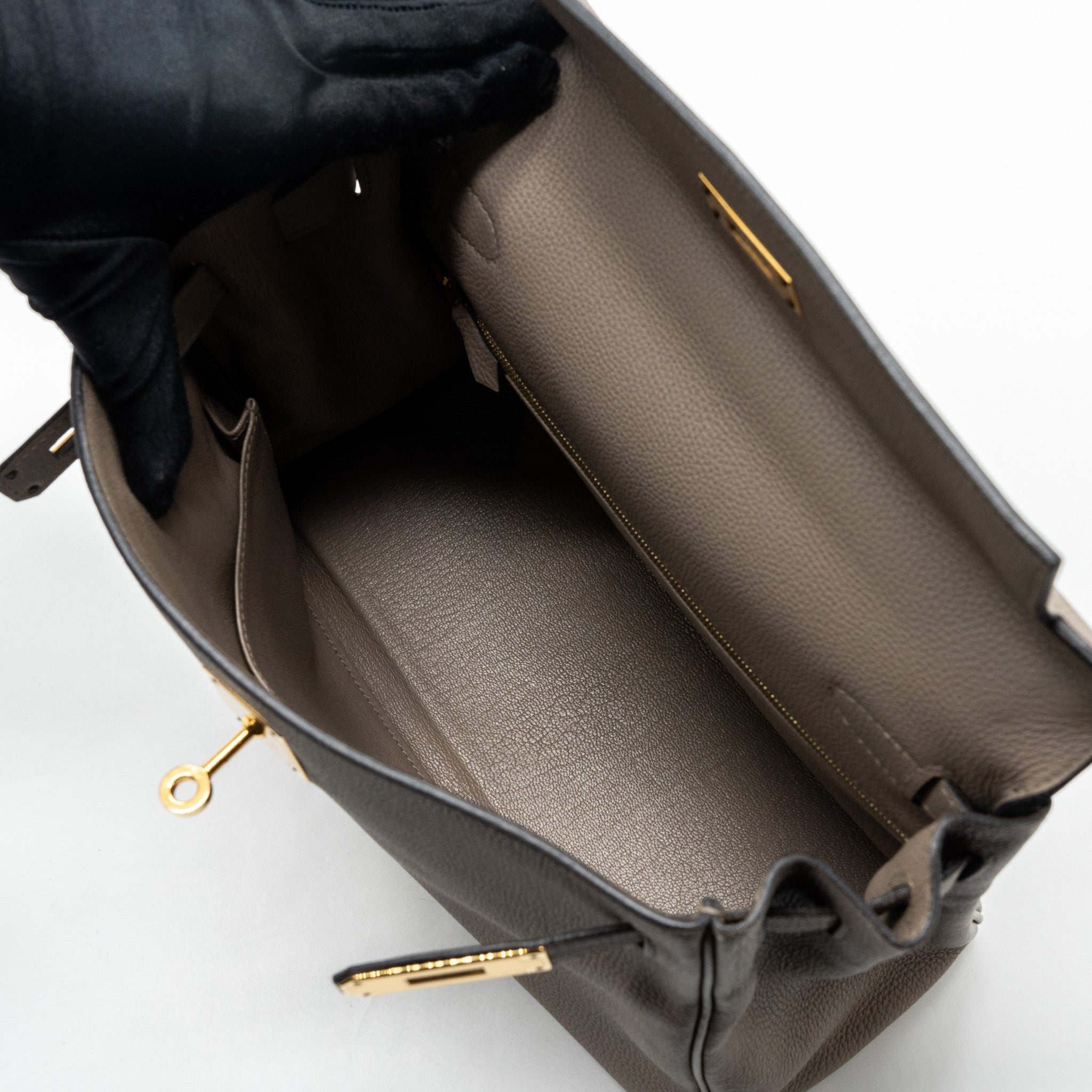 HERMES KELLY 28 TOGO GRIS ASPHALT GHW