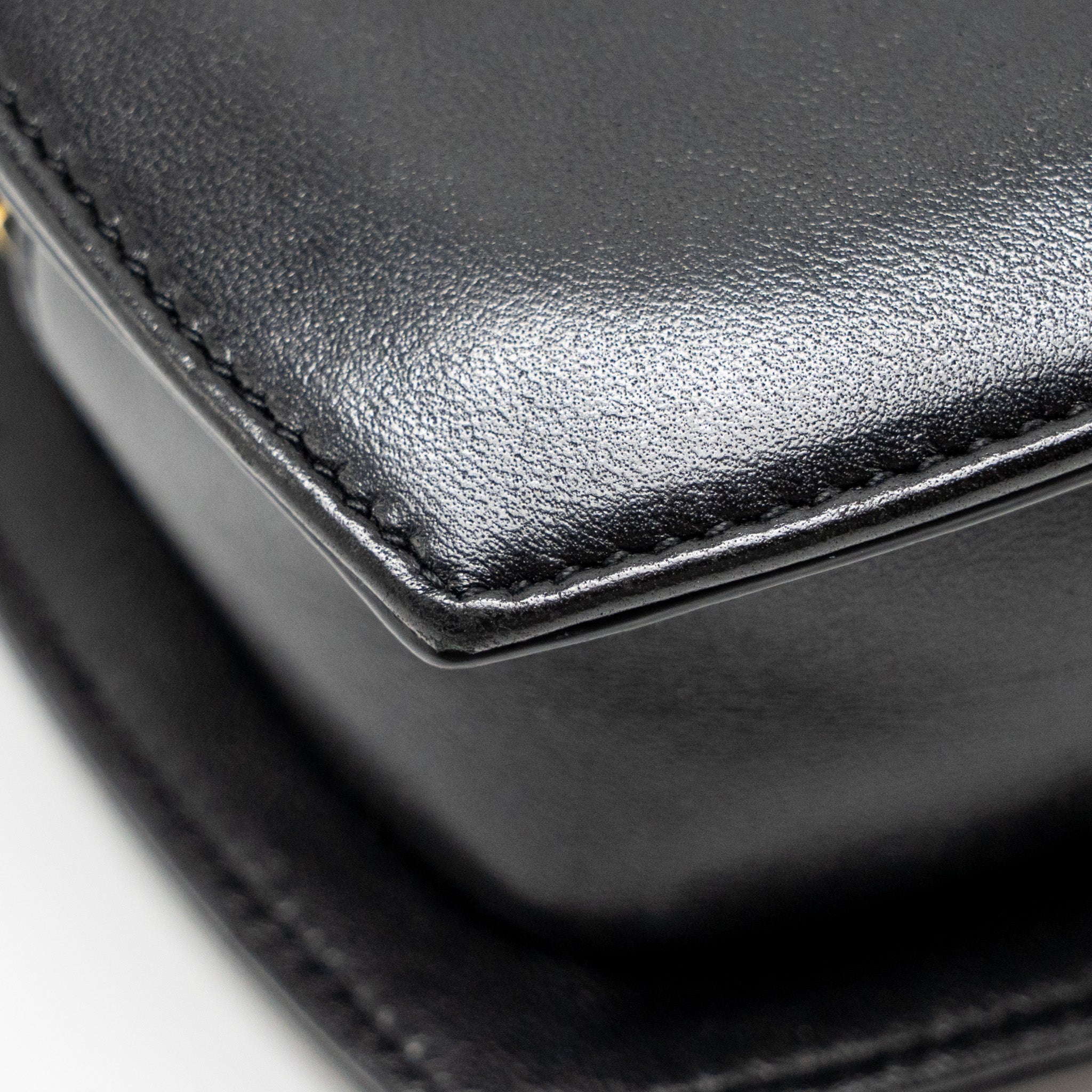 SAINT LAURENT/YSL LOVE HEART CLUTCH LAMBSKIN BLACK GHW