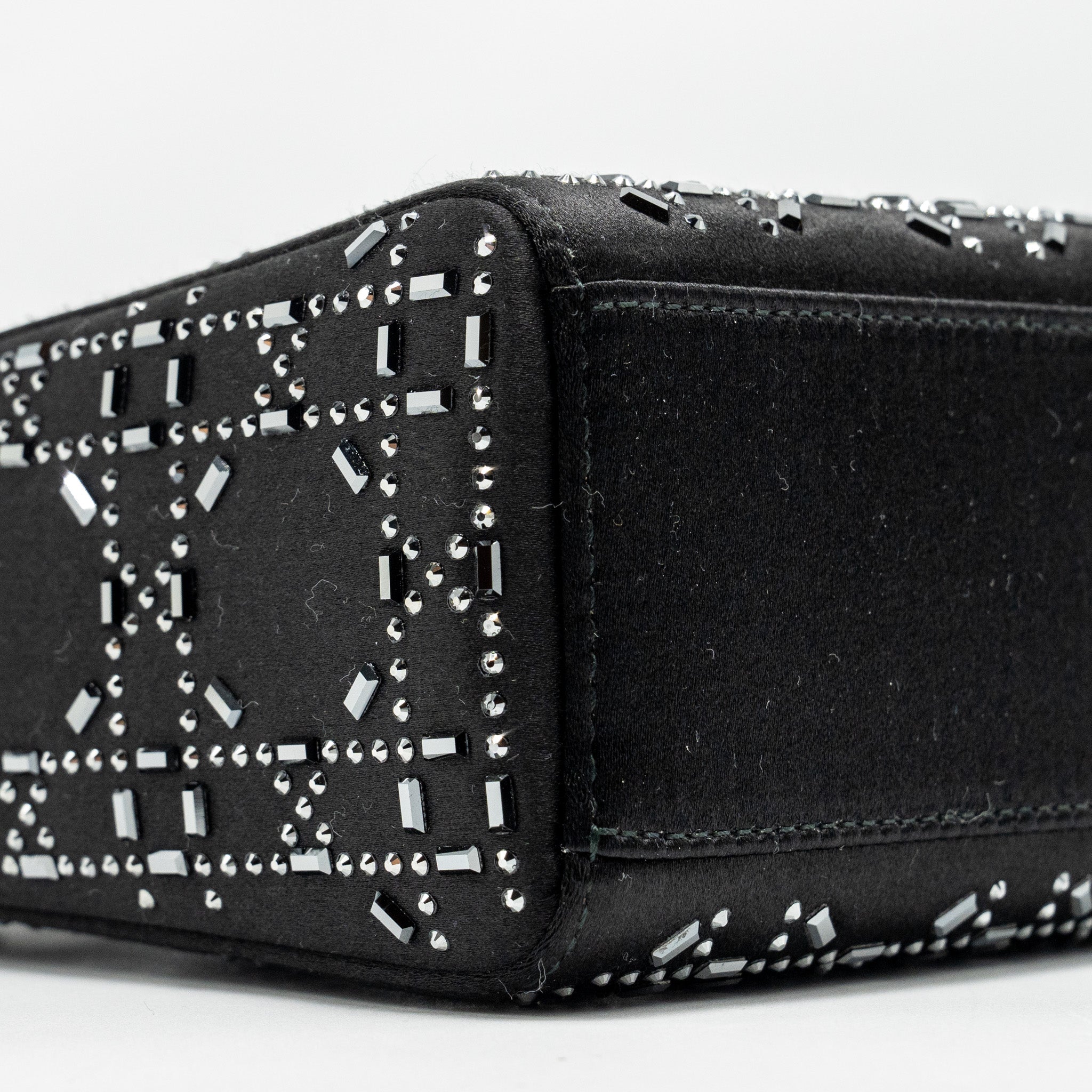 DIOR MINI LADY DIOR STAIN CRYSTAL BLACK SHW