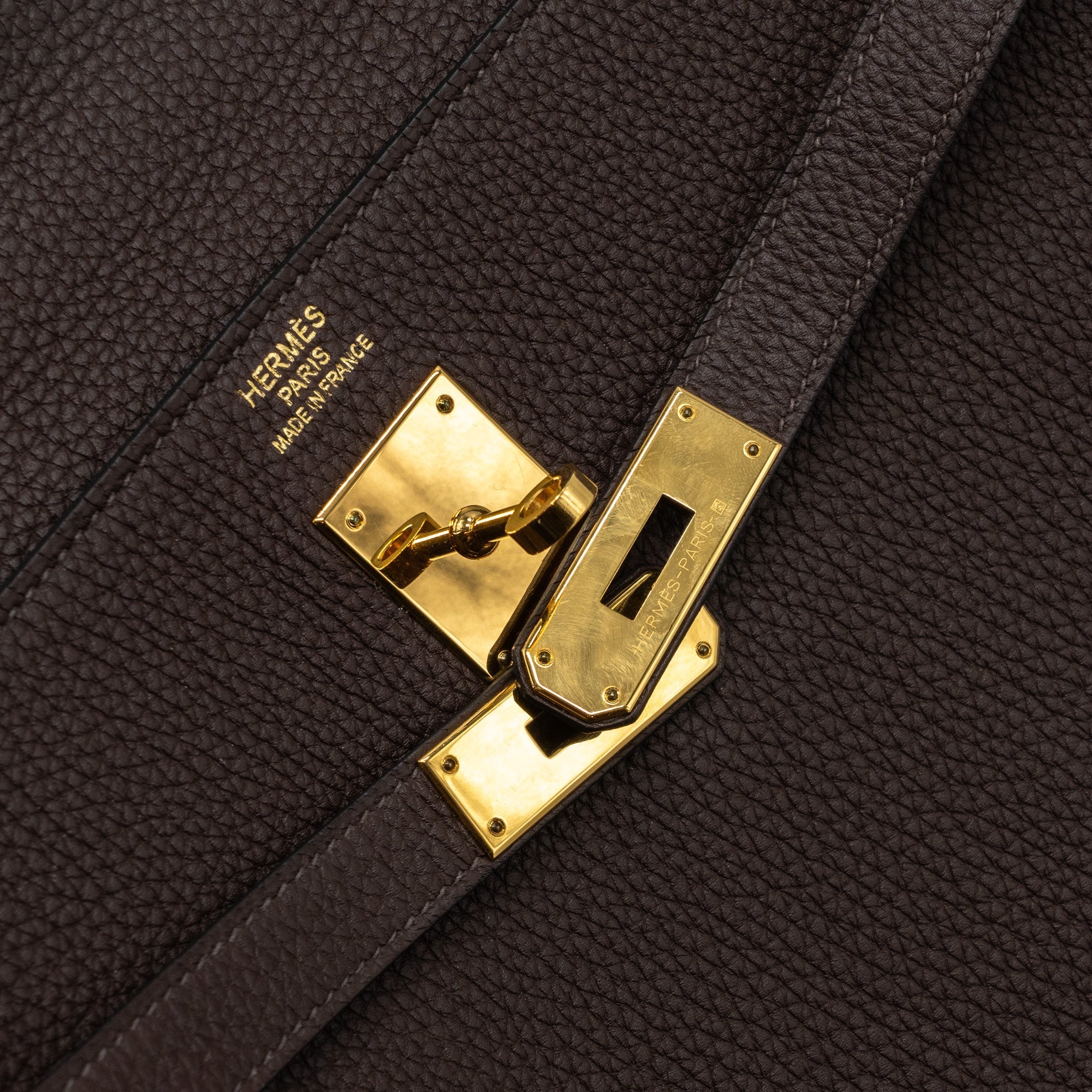 HERMES KELLY 35 TOGO CHOCOLATE GHW