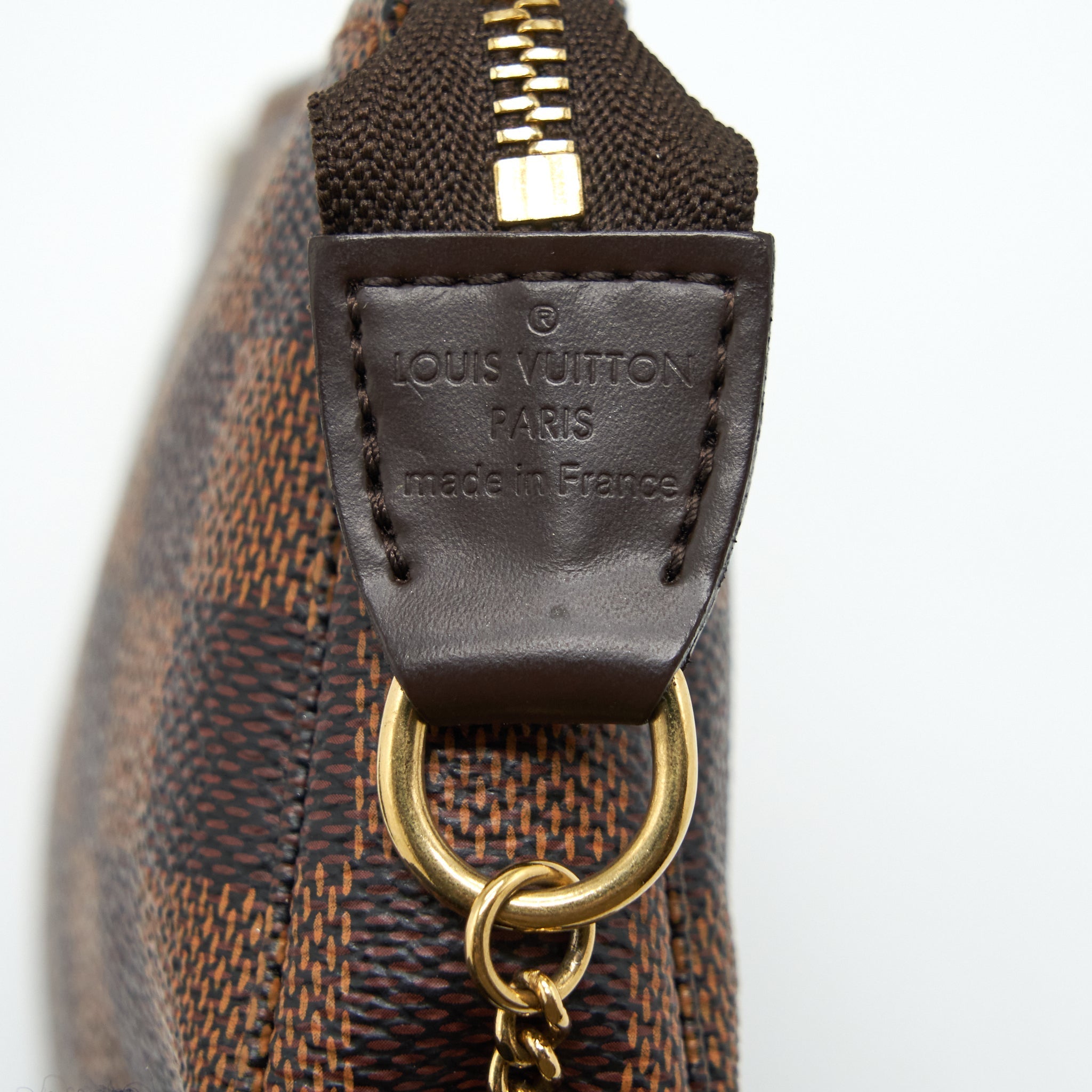 LOUIS VUITTON MINI POCHETTE DAMIER EBENE GHW