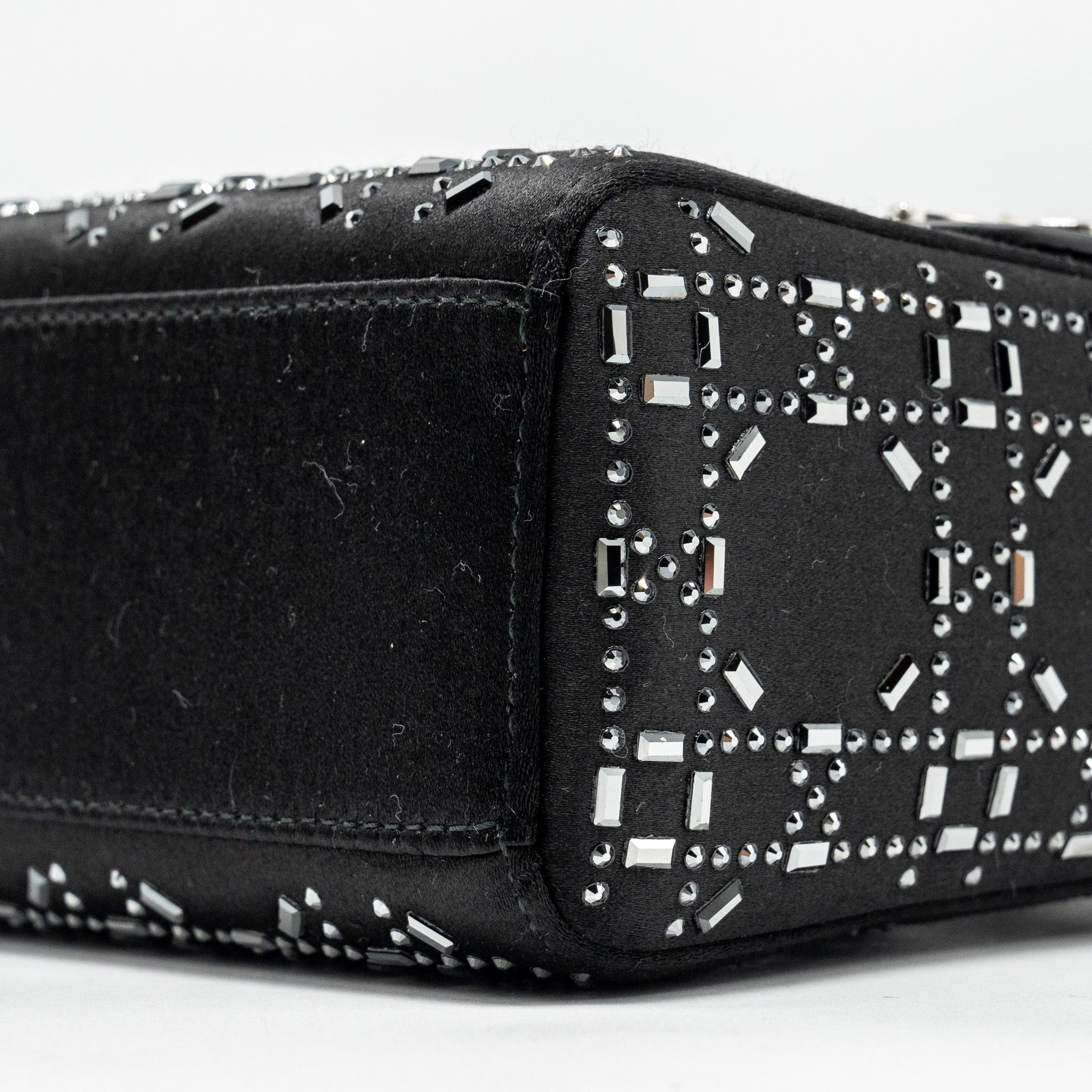 DIOR MINI LADY DIOR STAIN CRYSTAL BLACK SHW