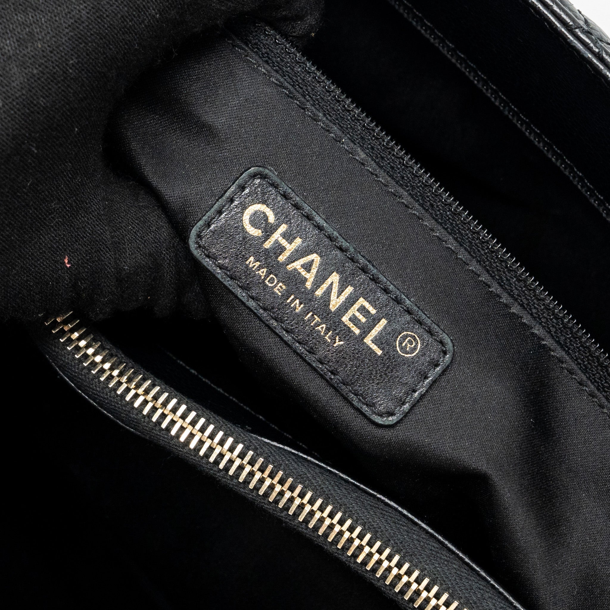 CHANEL GRAND SHOPPING TOTE BAG CAVIAR BLACK GHW
