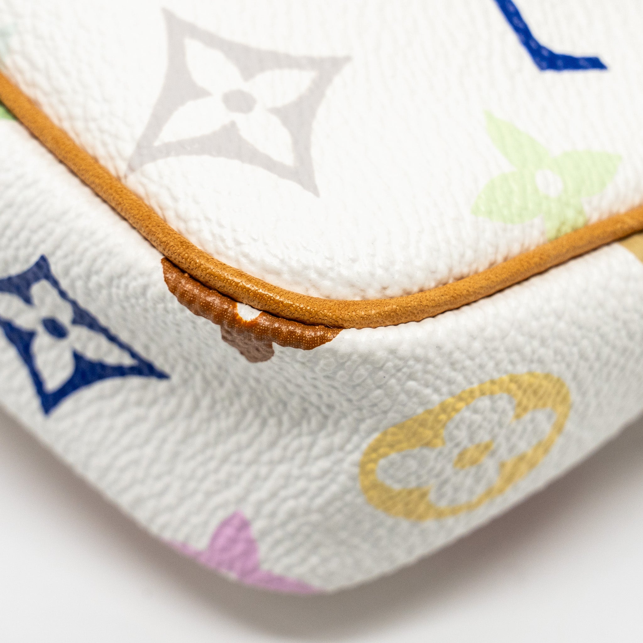 LOUIS VUITTON POCHETTE ACCESSORIES CANVAS WHITE MULTICOLOUR GHW