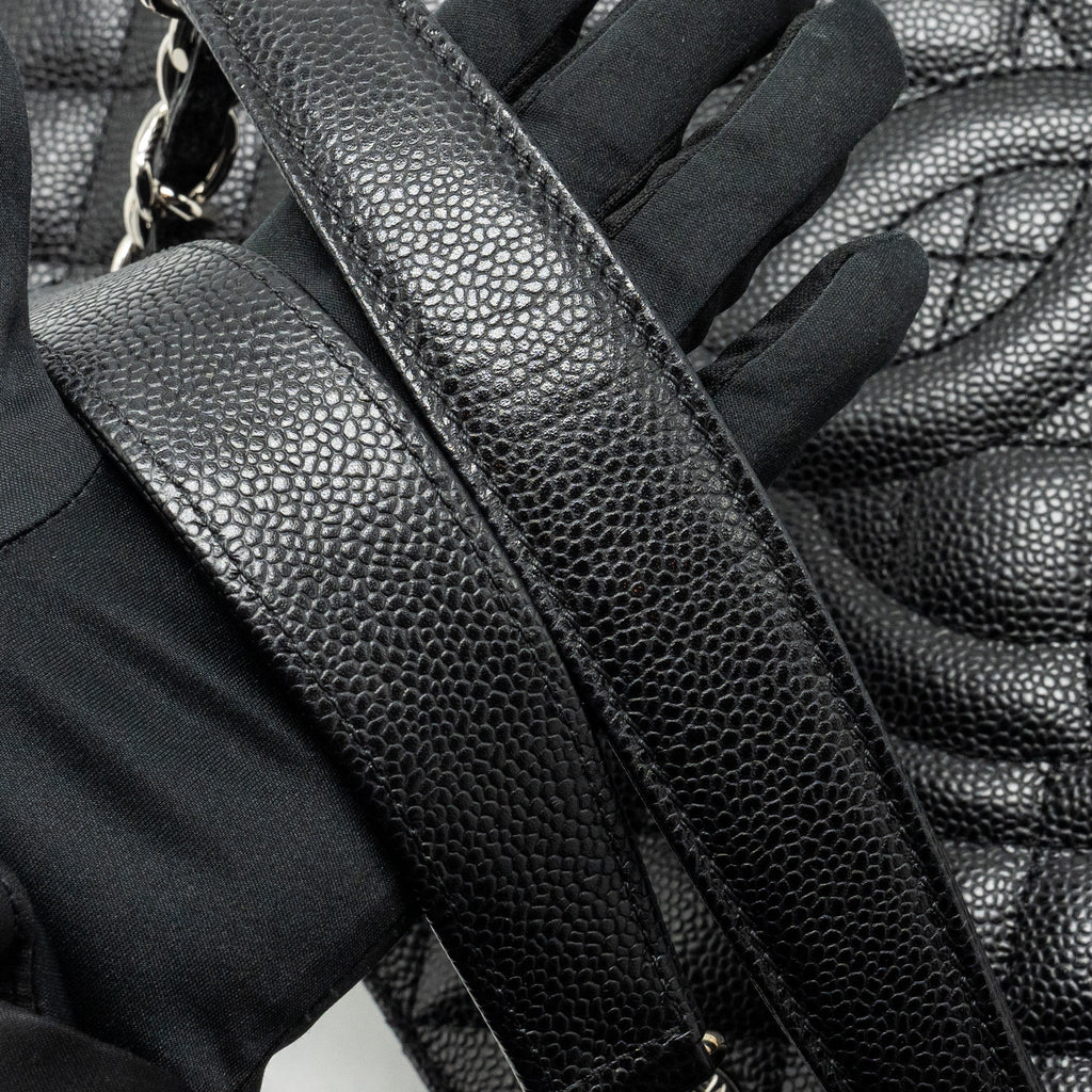 CHANEL GRAND SHOPPING TOTE CAVIAR BLACK SHW