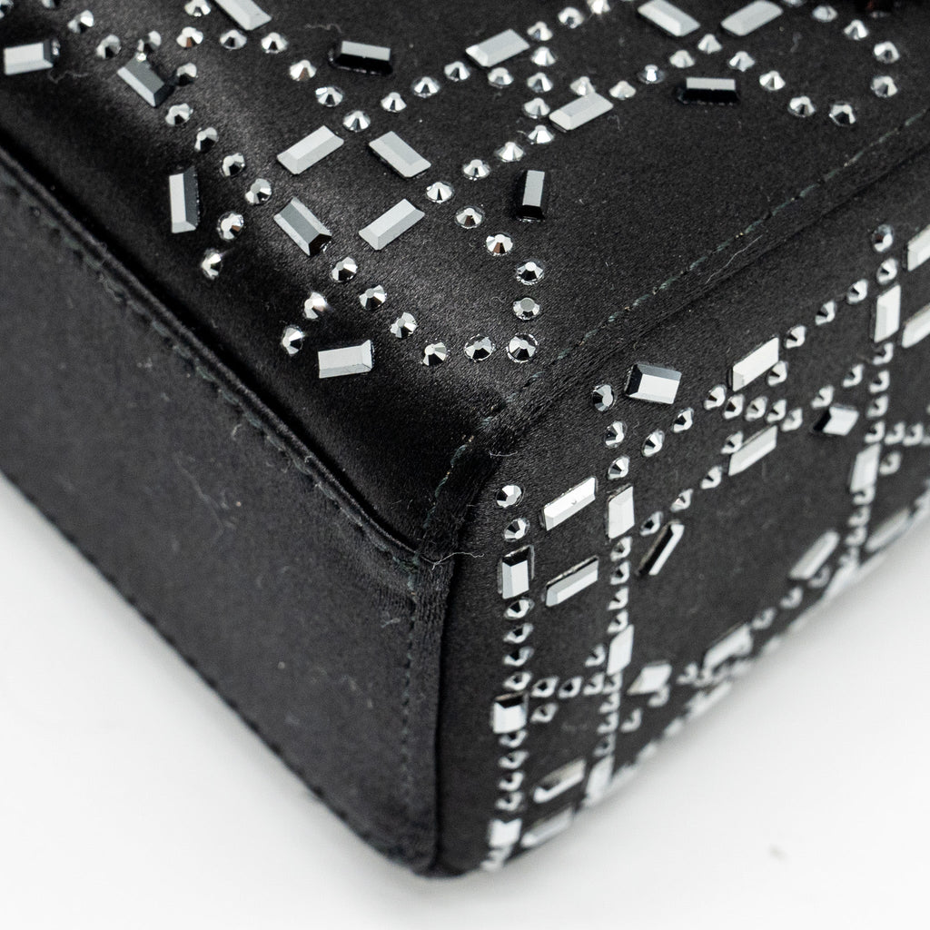 DIOR MINI LADY DIOR STAIN CRYSTAL BLACK SHW