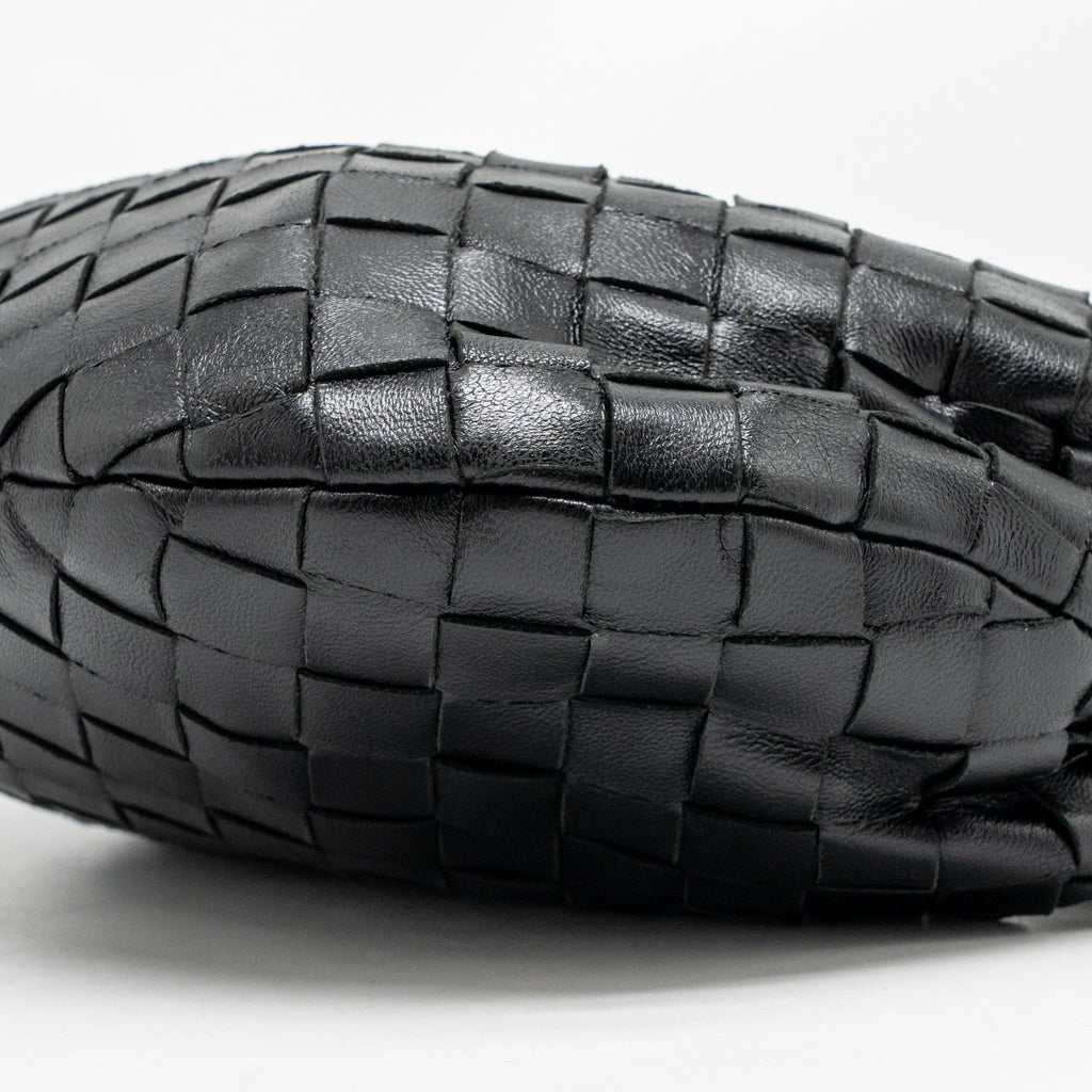 BOTTEGA VENETA MINI JODIE LAMBSKIN BLACK SHW