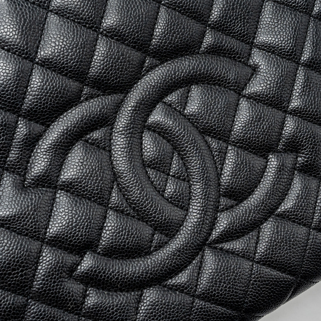 CHANEL GRAND SHOPPING TOTE BAG CAVIAR BLACK GHW