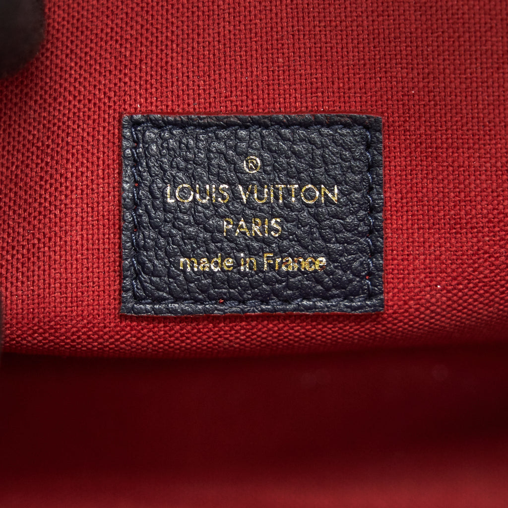 LOUIS VUITTON FELICIE POCHETTE MONOGRAM EMPREINTE LEATHER MARINE ROUGE