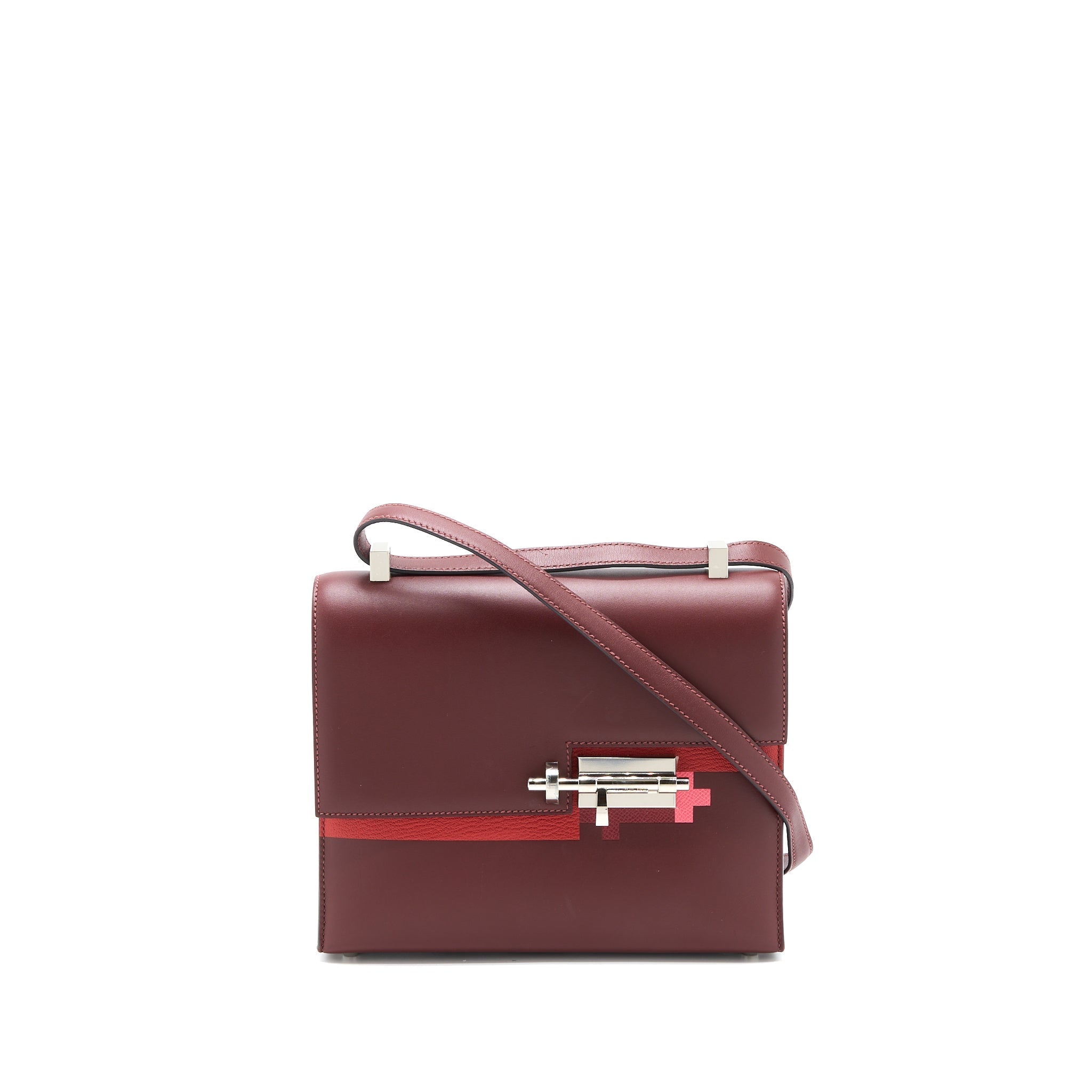 HERMES VERROU 23 SOMBER/MYSORE/EPSOM ROUGE H/ROSE AZALEE/MULTICOLOUR SHW