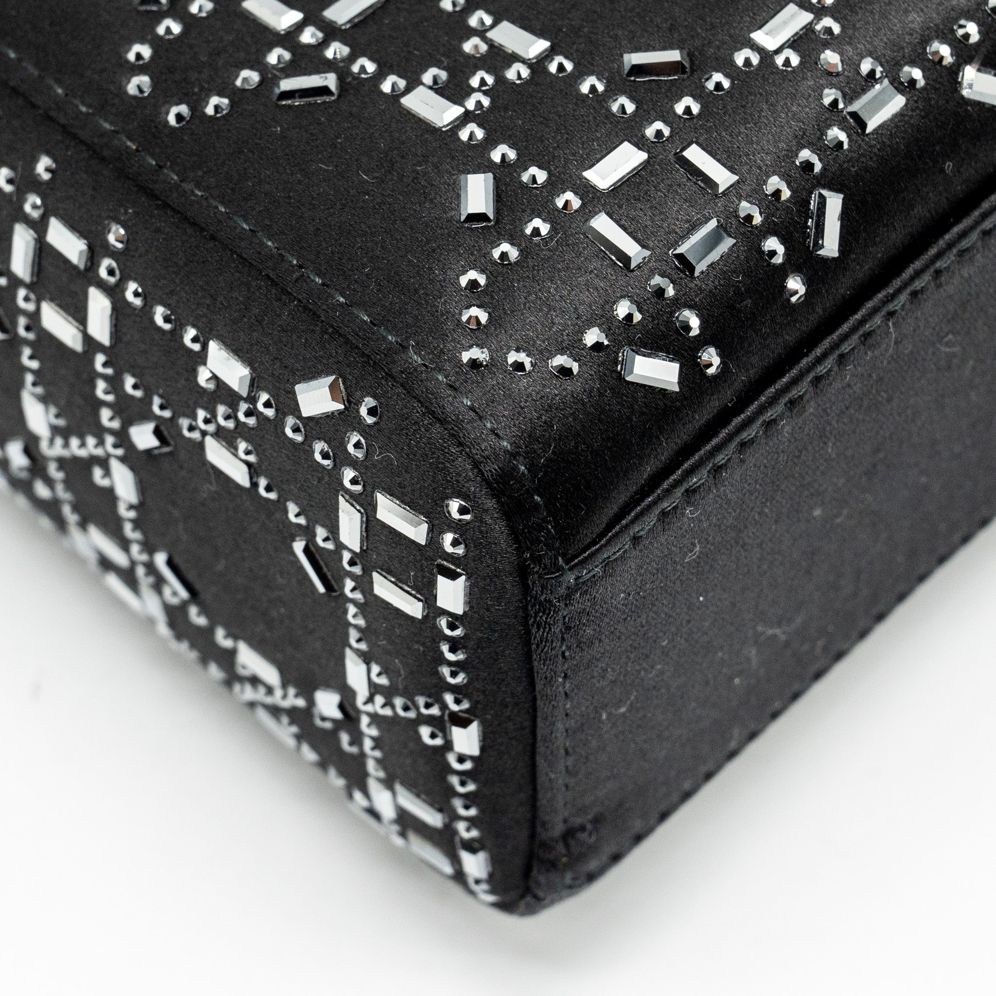 DIOR MINI LADY DIOR STAIN CRYSTAL BLACK SHW