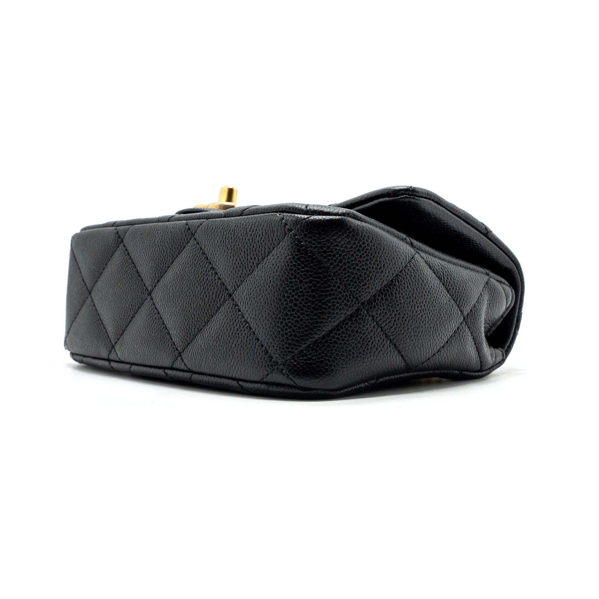 CHANEL 23P COCO LOVE FLAP BAG CAVIAR BLACK GHW(MICROCHIP)