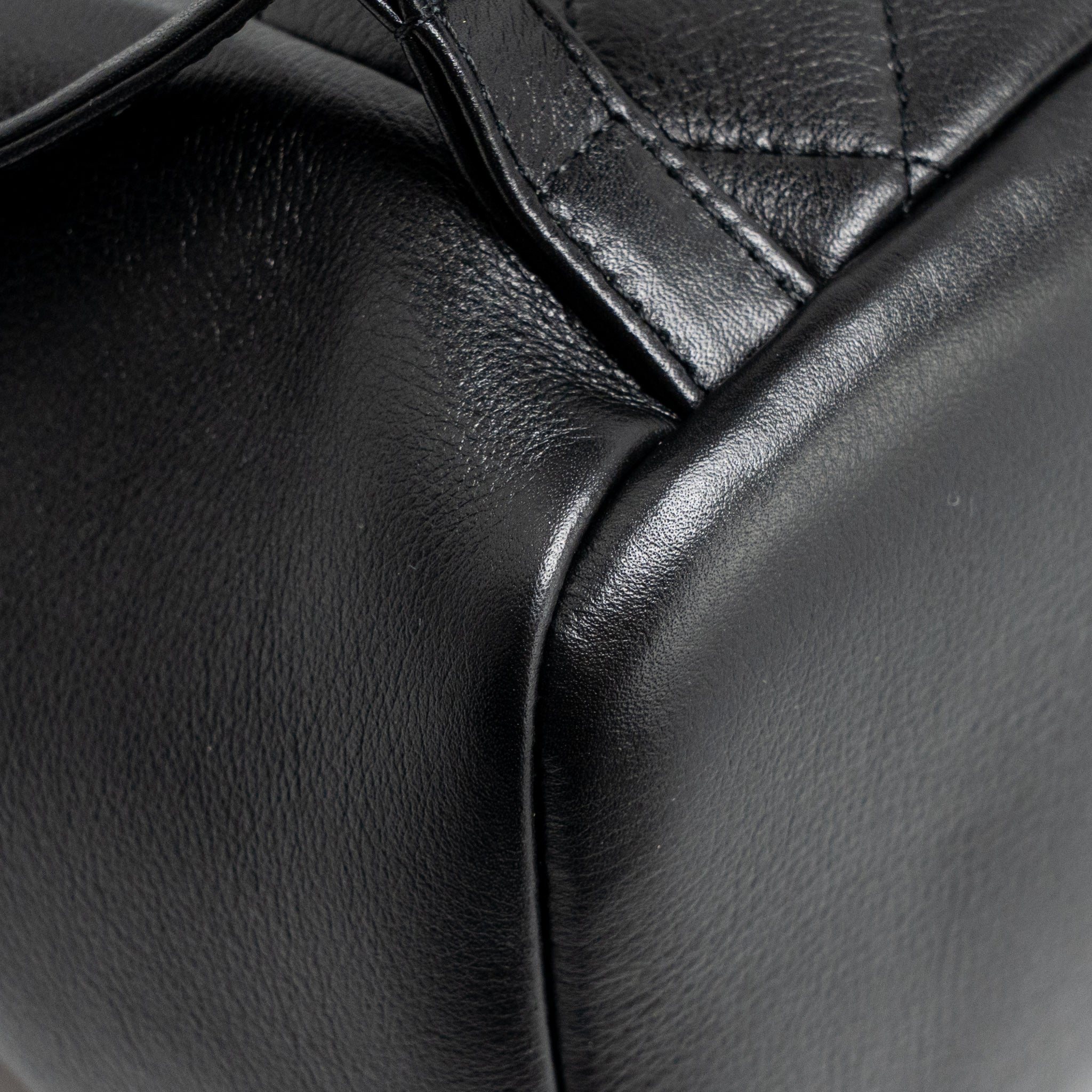 CHANEL MINI DUMA BACKPACK CALFSKIN BLACK LGHW (MICROCHIP)