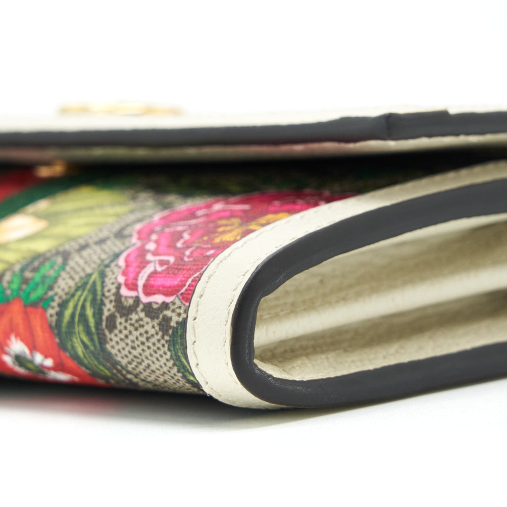 GUCCI FLOWER LONG WALLET MULTICOLOUR GHW