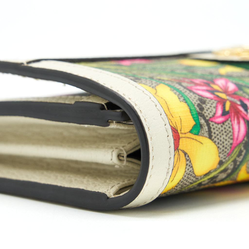 GUCCI FLOWER LONG WALLET MULTICOLOUR GHW