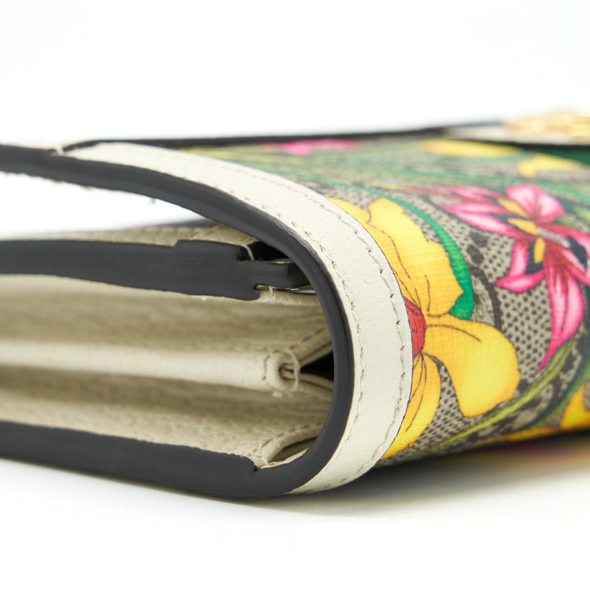 GUCCI FLOWER LONG WALLET MULTICOLOUR GHW
