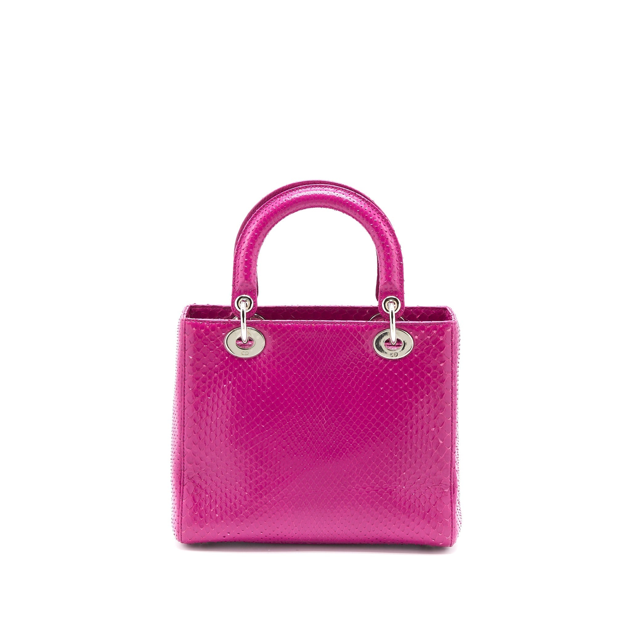 DIOR MEDIUM LADY DIOR PYTHON PINK SHW