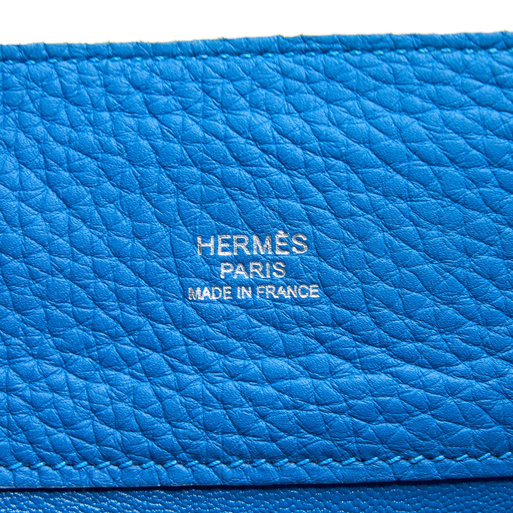 HERMES SO KELLY 26 BLANC/BLUE SHW