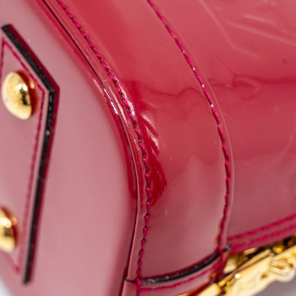 LOUIS VUITTON ALMA BB PATENT INDIAN ROSE GHW