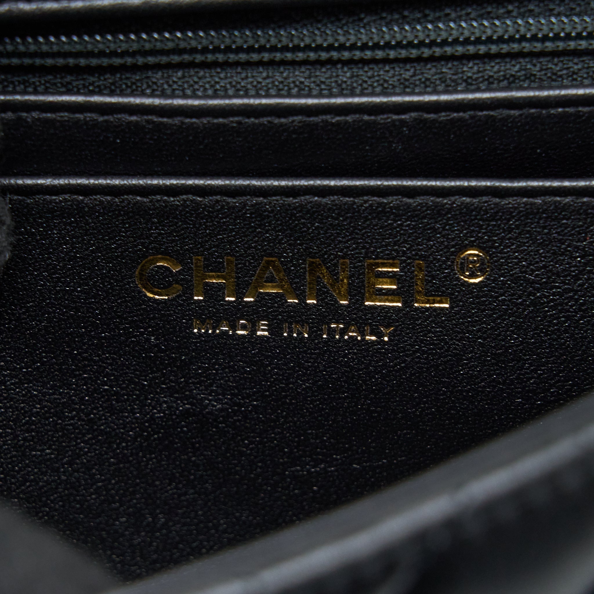 CHANEL TOP HANDLE MINI RECTANGULAR FLAP BAG LAMBSKIN BLACK LGHW (MICROCHIP)