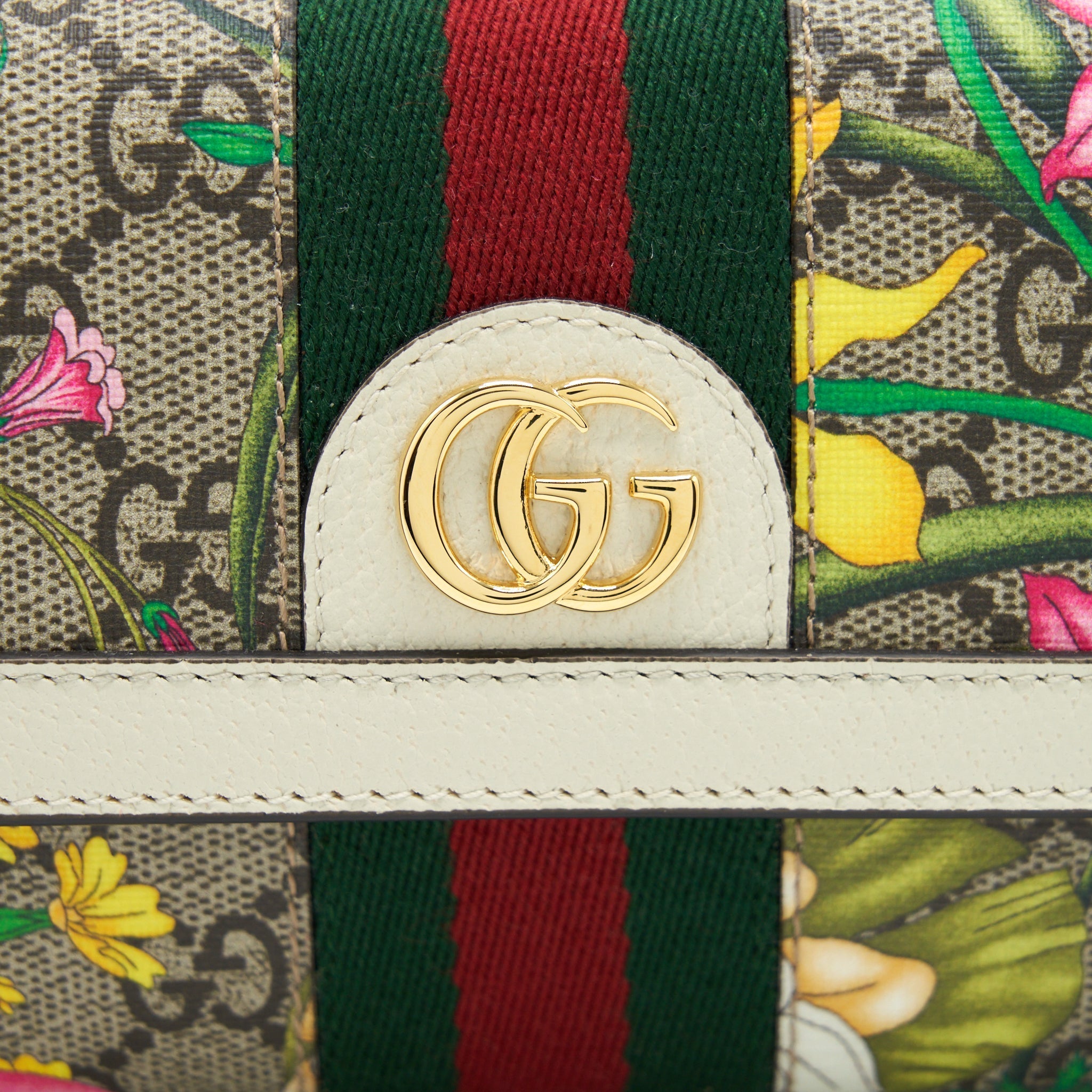 GUCCI FLOWER LONG WALLET MULTICOLOUR GHW