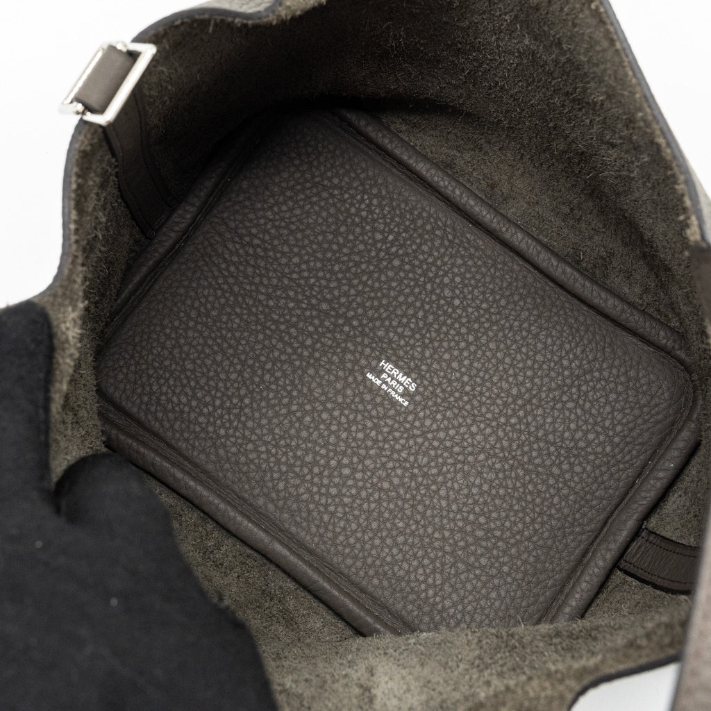 HERMES PICOTIN 18 CLEMENCE GRIS ETAIN SHW