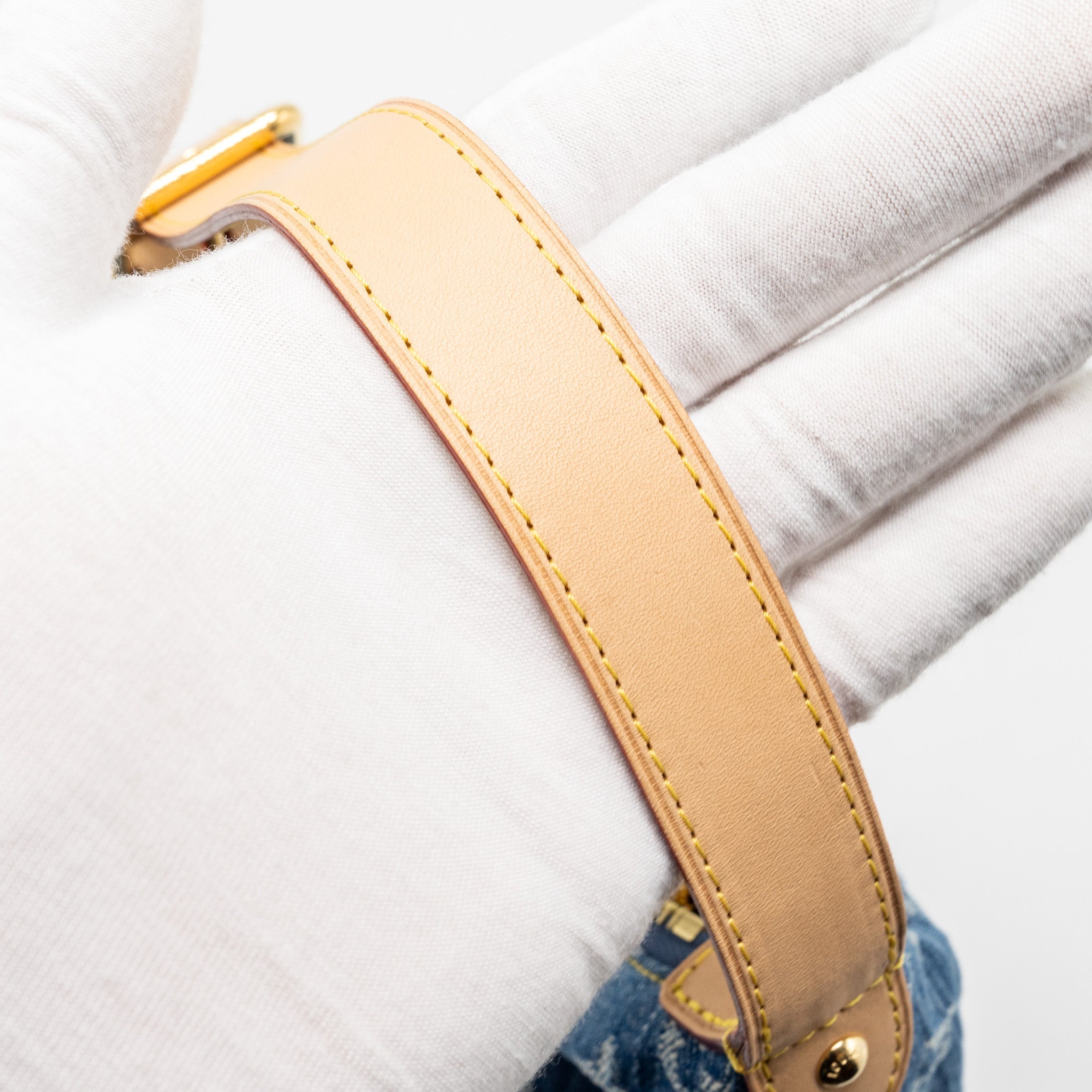 LOUIS VUITTON HILLS POCHETTE MONOGRAM DENIM BLUE GHW