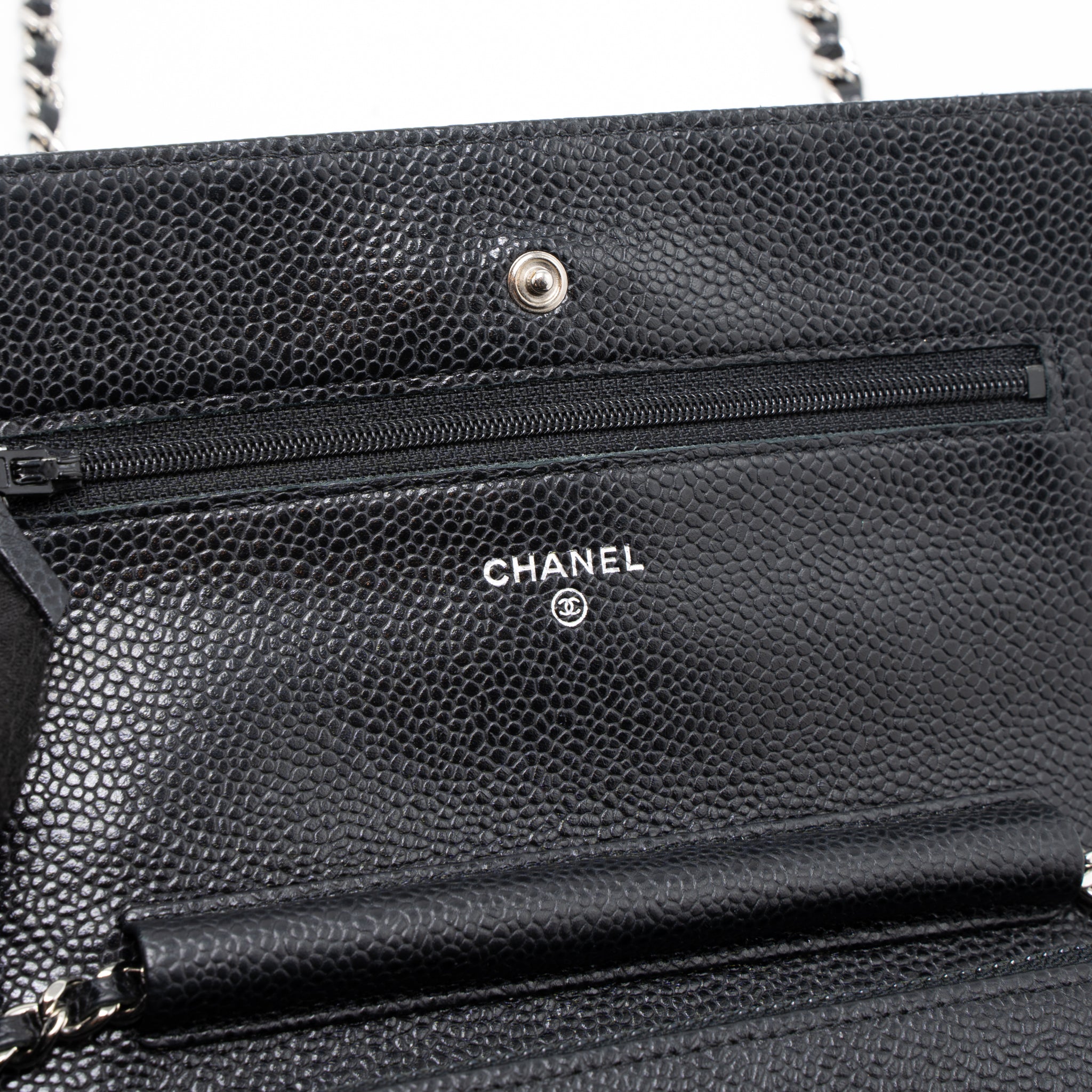 CHANEL CLASSIC WALLET ON CHAIN CAVIAR BLACK SHW