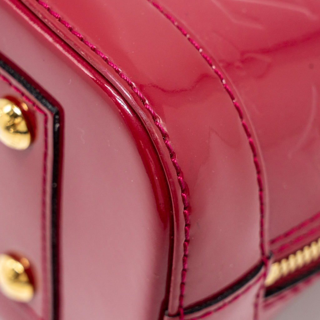 LOUIS VUITTON ALMA BB PATENT INDIAN ROSE GHW