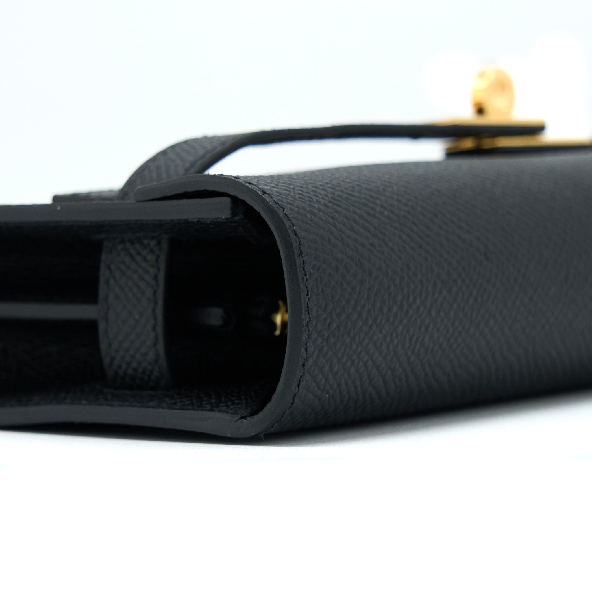 HERMES KELLY TO GO EPSOM BLACK GHW