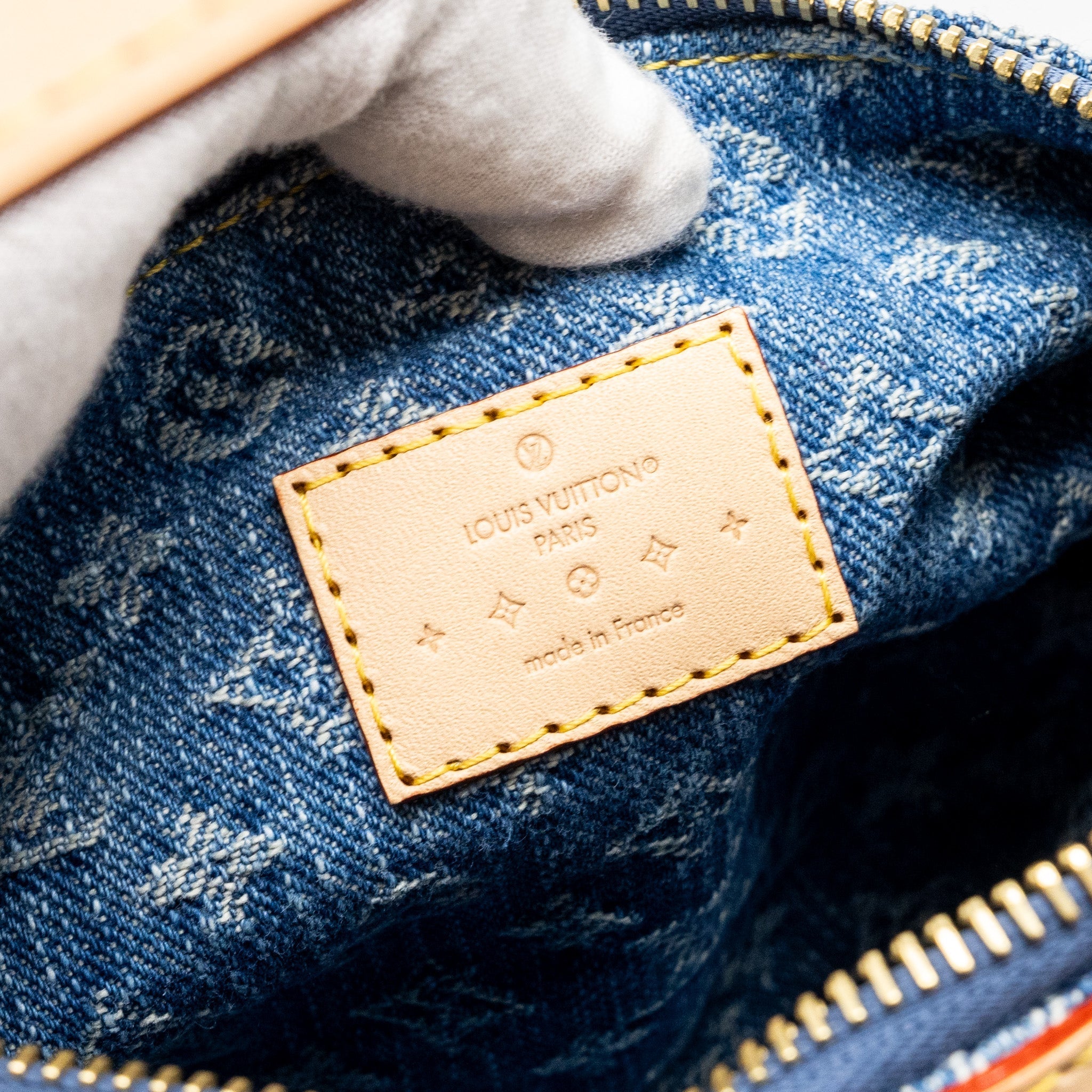 LOUIS VUITTON HILLS POCHETTE MONOGRAM DENIM BLUE GHW