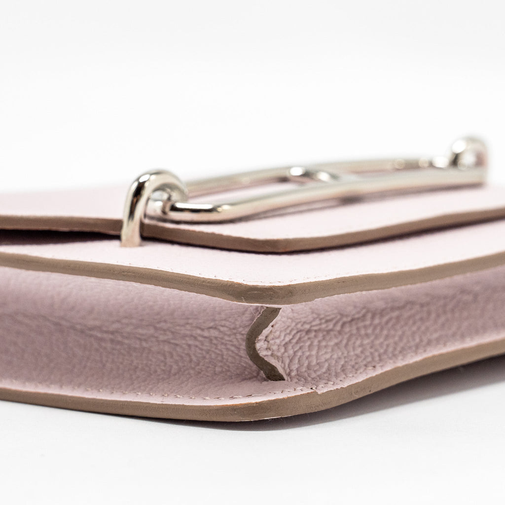 HERMES ROULIS SLIM CHÈVRE MYSORE MAUVE PALE SHW