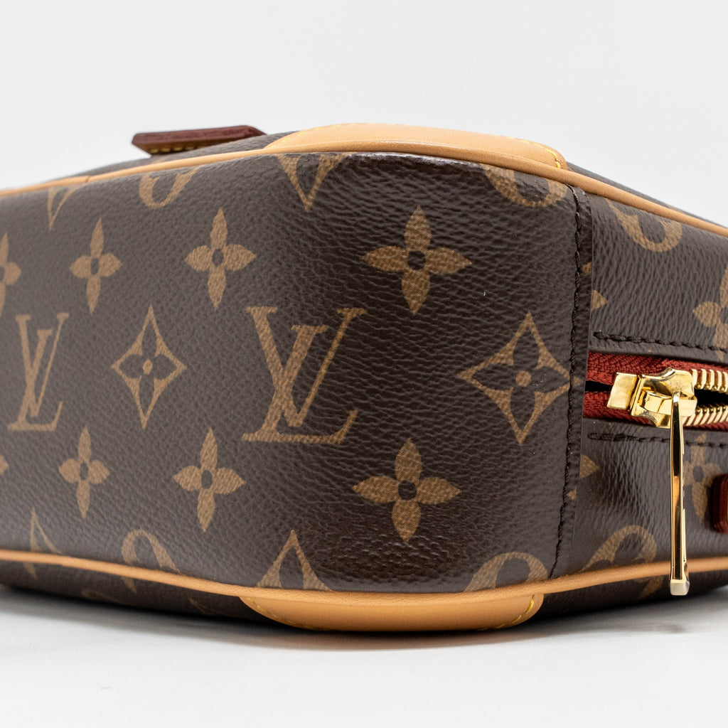 LOUIS VUITTON MINI DEAUVILLE SHOULDER BAG MONOGRAM CANVAS GHW
