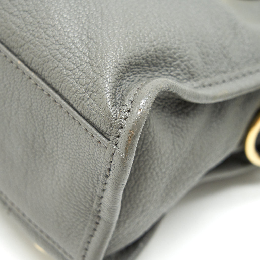 BALENCIAGA MINI CITY BAG GREY WITH GHW