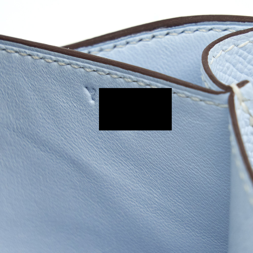 HERMES MINI CONSTANCE EPSOM BLUE BRUME GHW