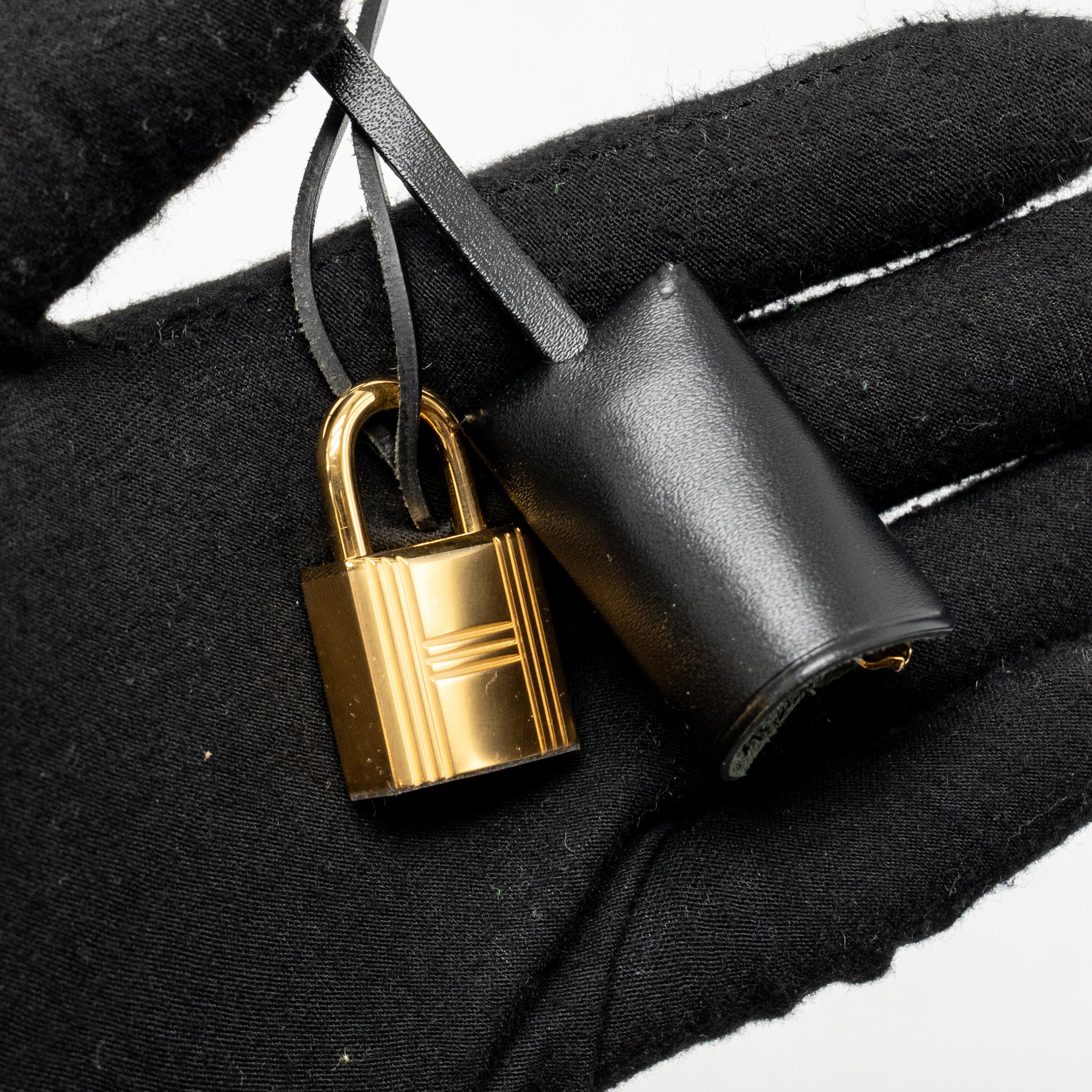 HERMES HERBAG 31 ZIP BAG CANVAS/ HUNTER LEATHER BLACK GHW